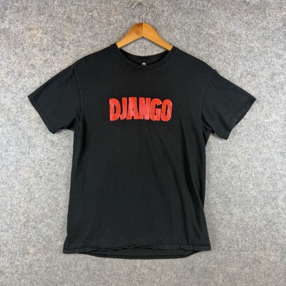 Django Unchained T Shirt Mens Medium Black Quentin Tarantino Movie Promo 2012 - Picture 2 of 8